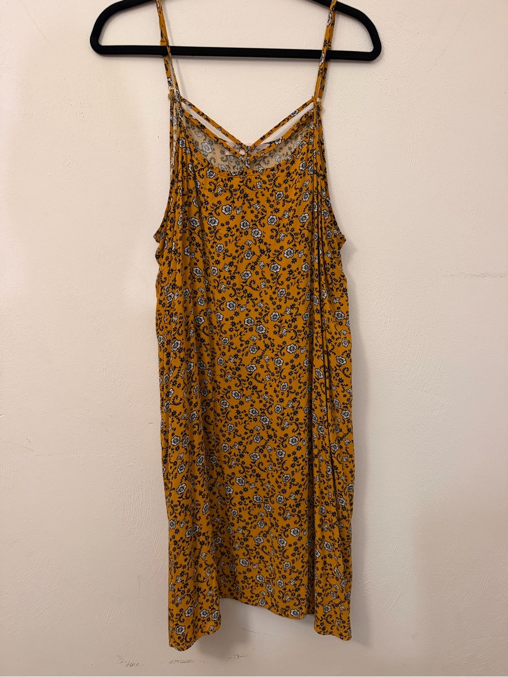 Magnolia Mustard Yellow Floral Midi Dress